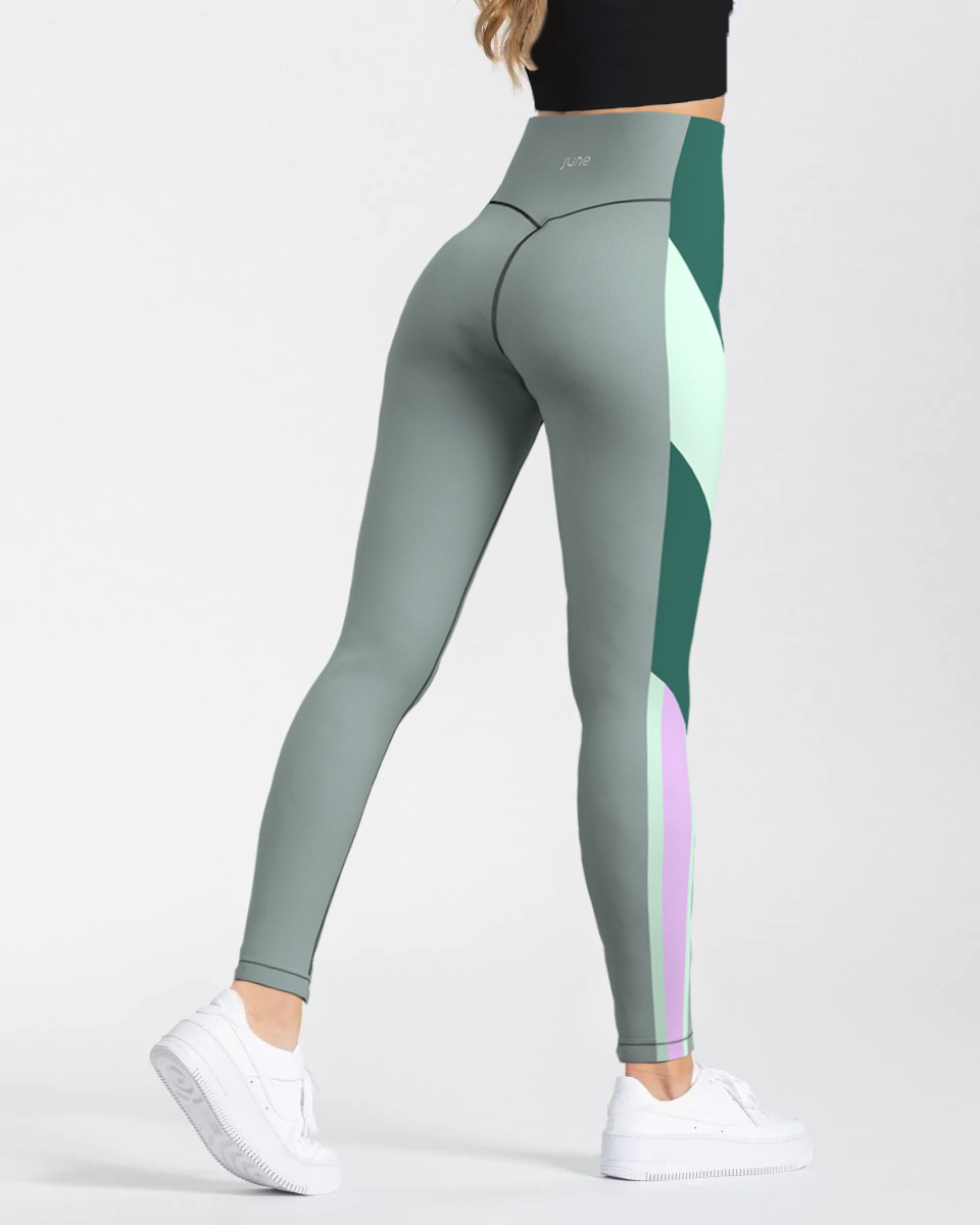 Blast High Waist Leggings - Green