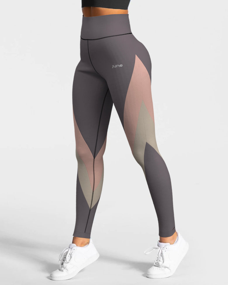 Surge High Waist Leggings - Blush Taupe