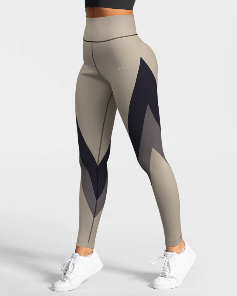 Surge High Waist Leggings - Mocha