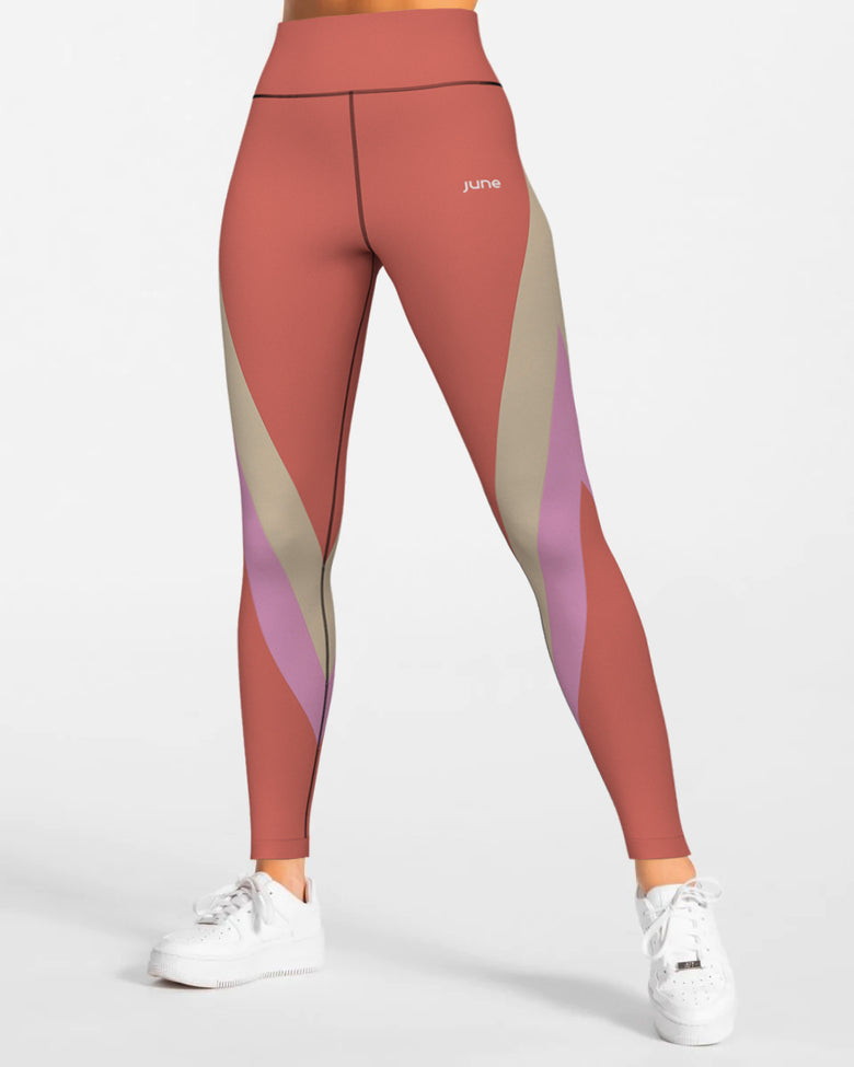 Surge High Waist Leggings - Rose Blush