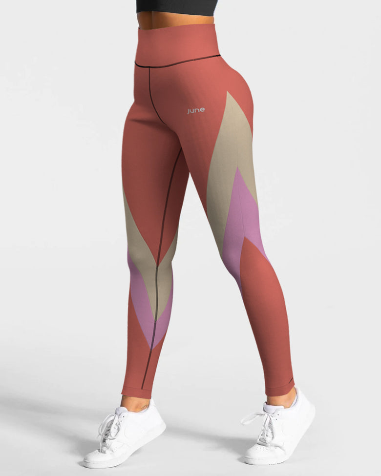 Surge High Waist Leggings - Rose Blush