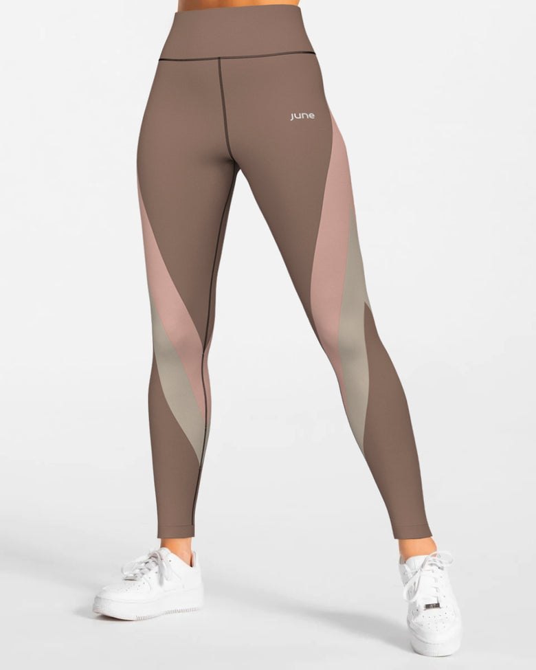 Surge High Waist Leggings - Rosewood