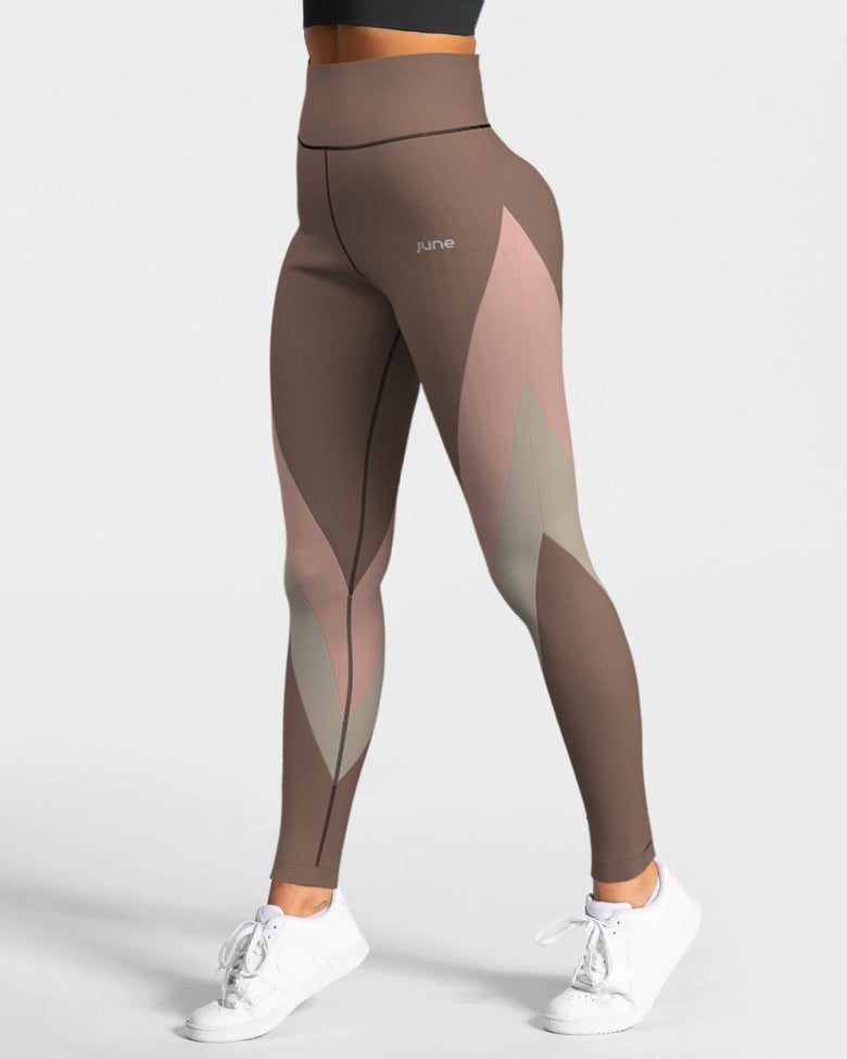 Surge High Waist Leggings - Rosewood