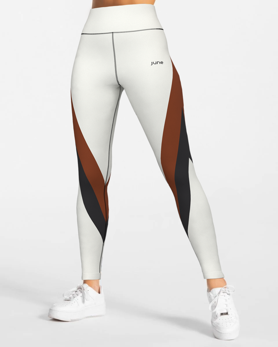 Surge High Waist Leggings - White