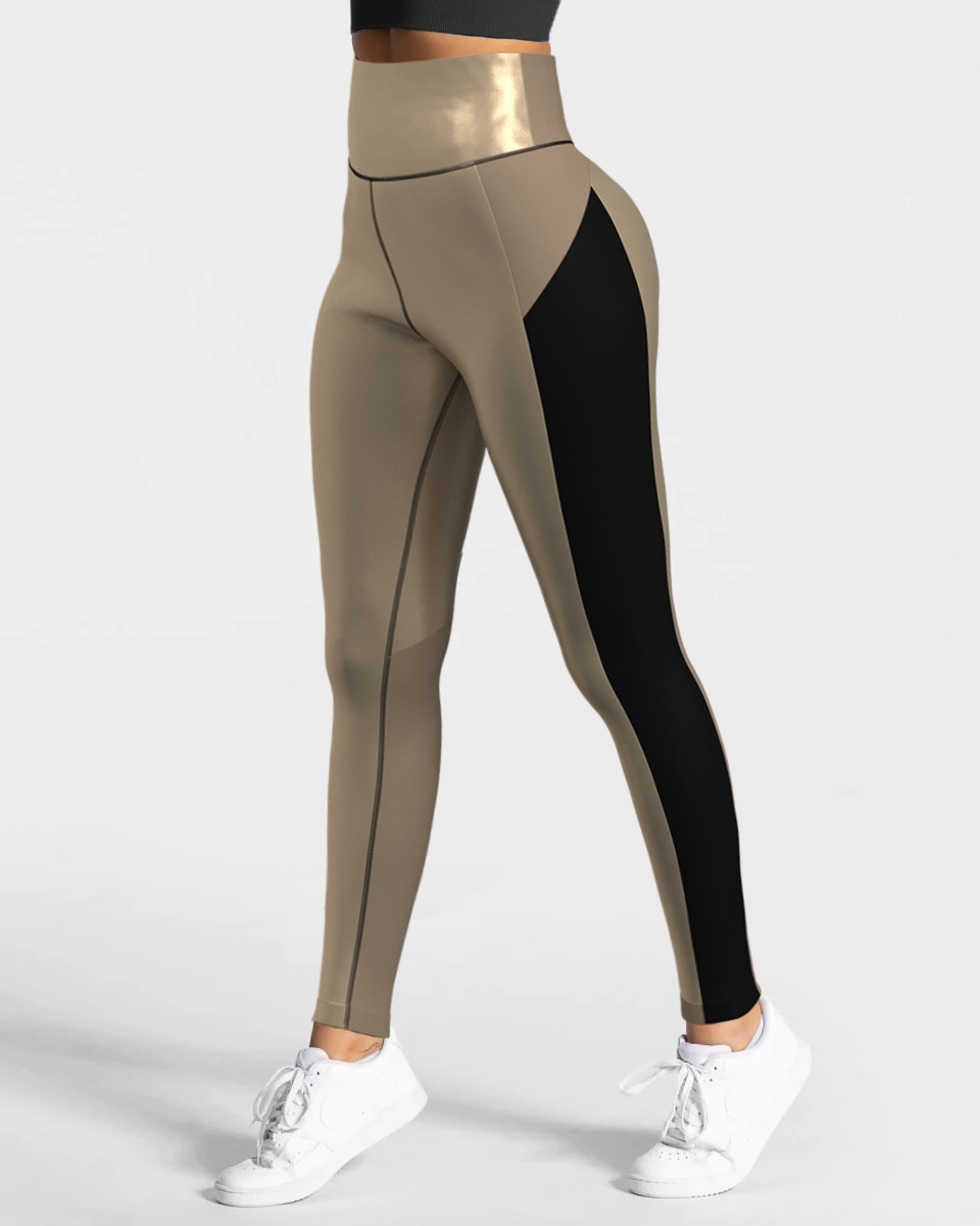 Vitalize High Waist Leggings - Gold